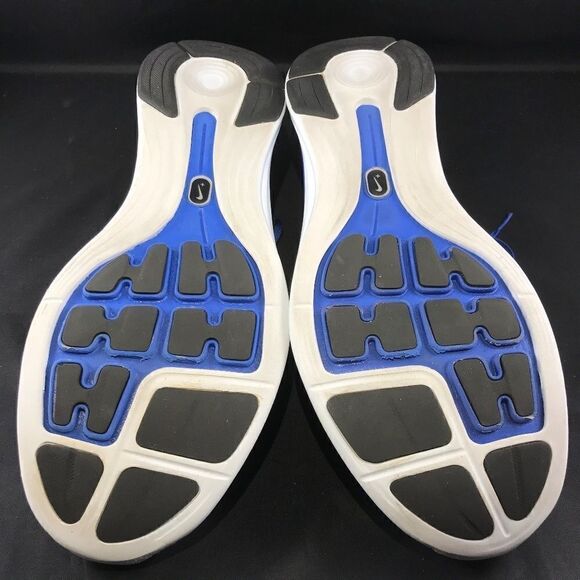 Excellent NIKE Flyknit Lunar 1 Royal Blue Yellow 12.5 US 47.5 EUR - Picture 2 of 11